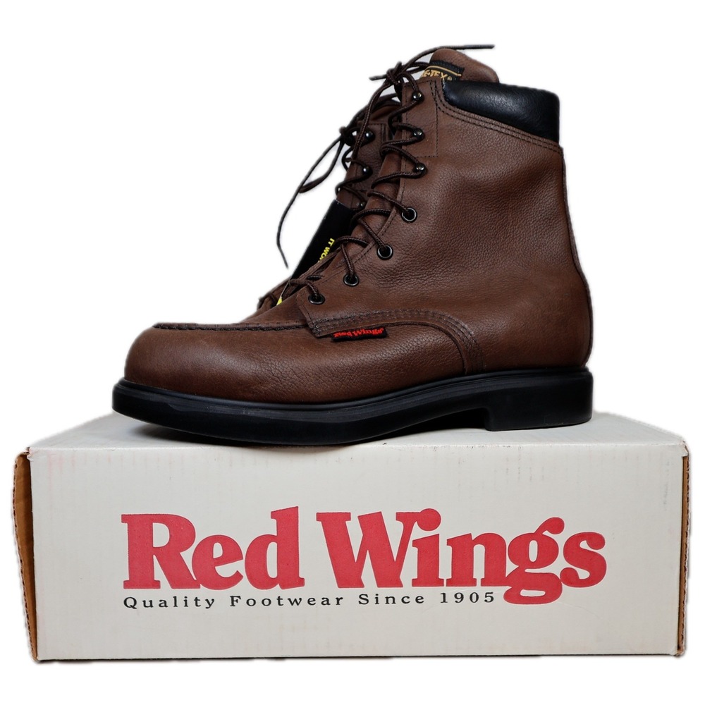 Red Wing SuperSole 1414 Work Boots Mens 9.5 D Brown Leather Gore-Tex Waterproof